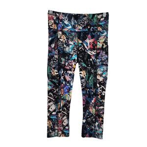 Lululemon Fast & Free 7/8 Length Leggings II *Nulux 25" Color Crush Multi Size 6